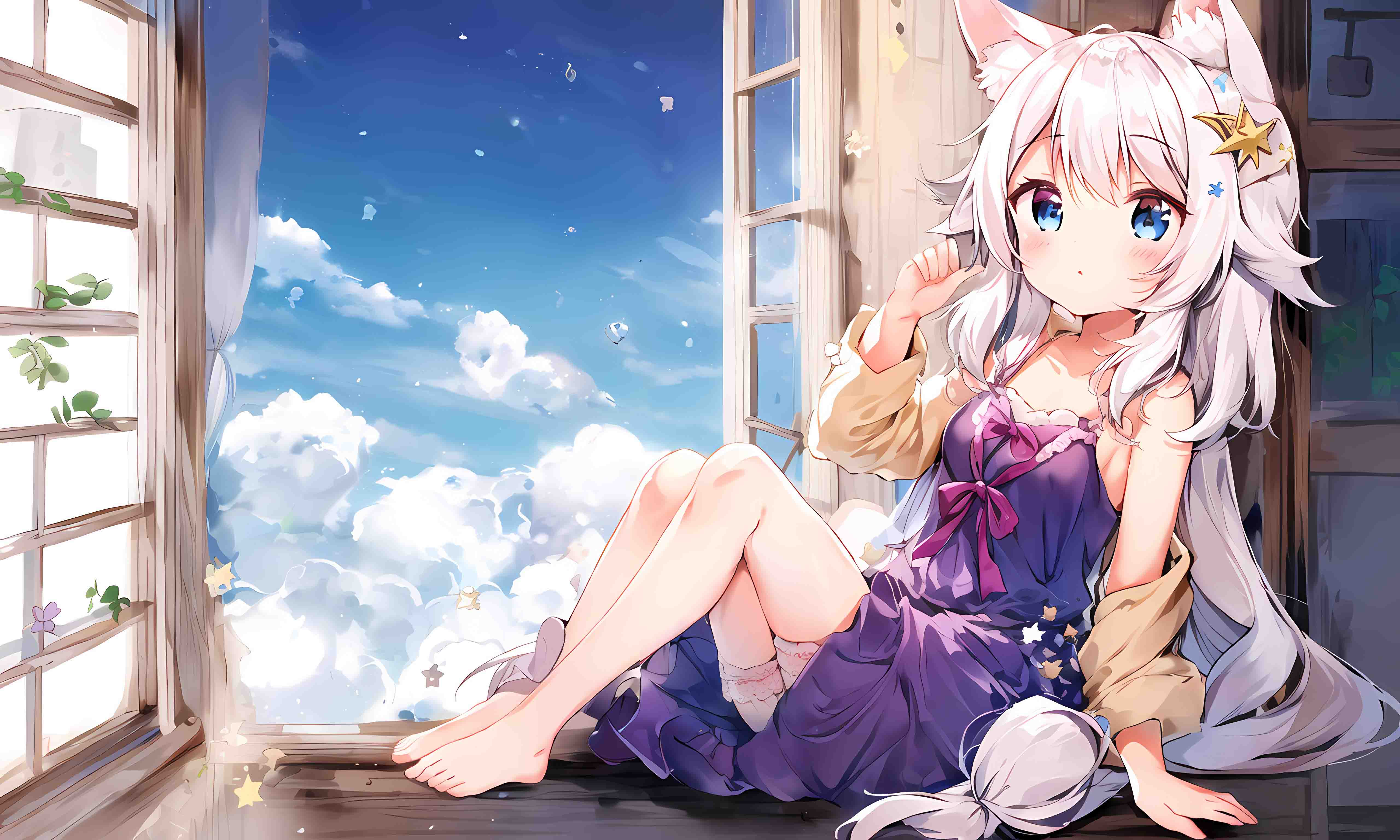 一张可爱的猫娘图